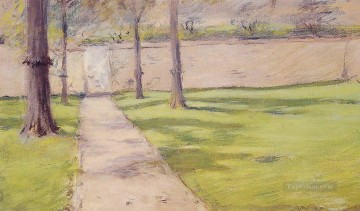 El muro del jardín William Merritt Chase Pinturas al óleo